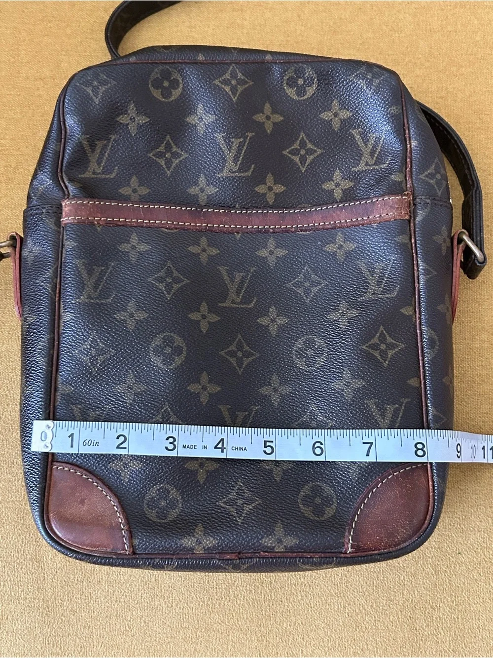 Louis Vuitton Vintage Monogram Danube MM Crossbody Bag (w/ COA)